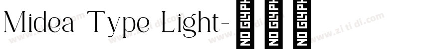Midea Type Light字体转换